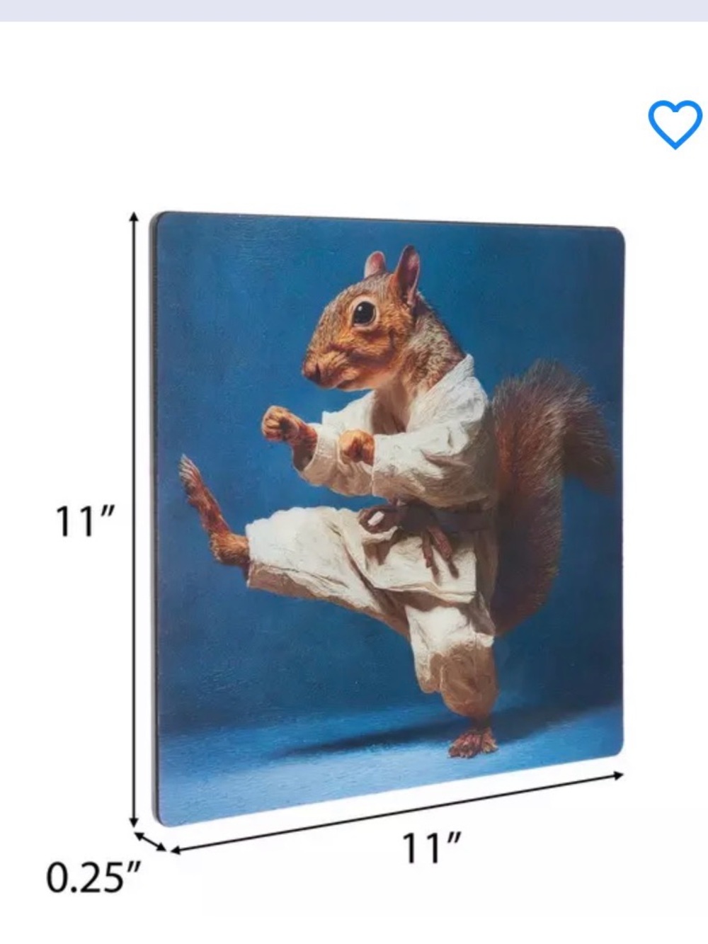 Blue Squirrel Martial Arts Wall Art - Unbranded